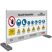 Sicherheit Banner Auf Der Baustelle Für Mehr Baustellensicherheit